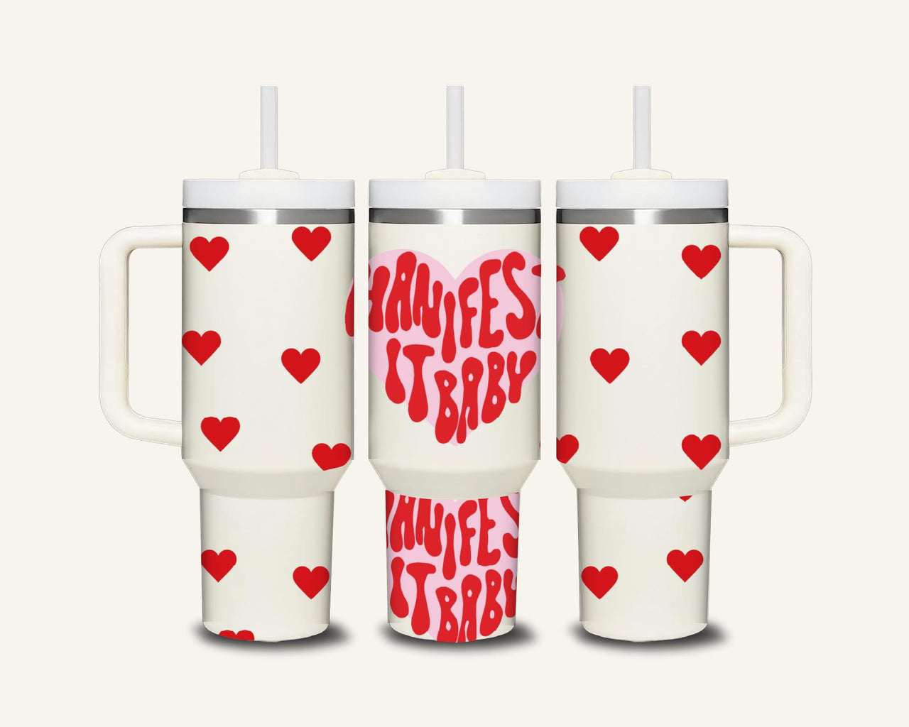 Manifest It Baby Tumbler with Side Handle