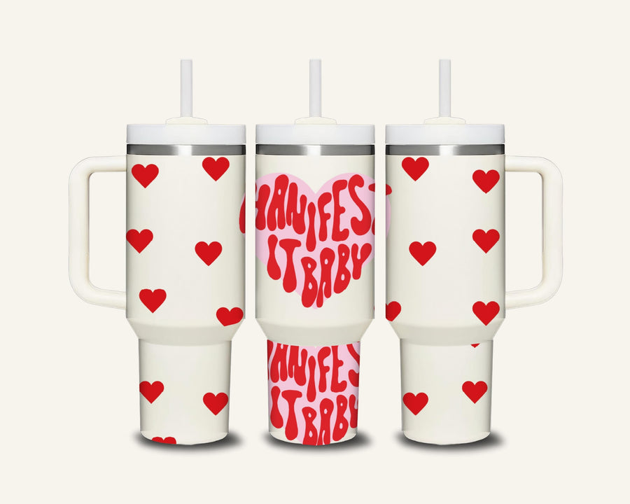Manifest It Baby Tumbler with Side Handle