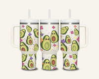 Avocado Tumbler with Side Handle
