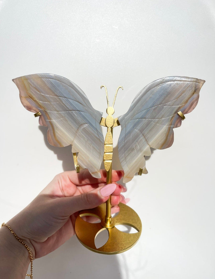 Blue Banded Agate Wings (see video)