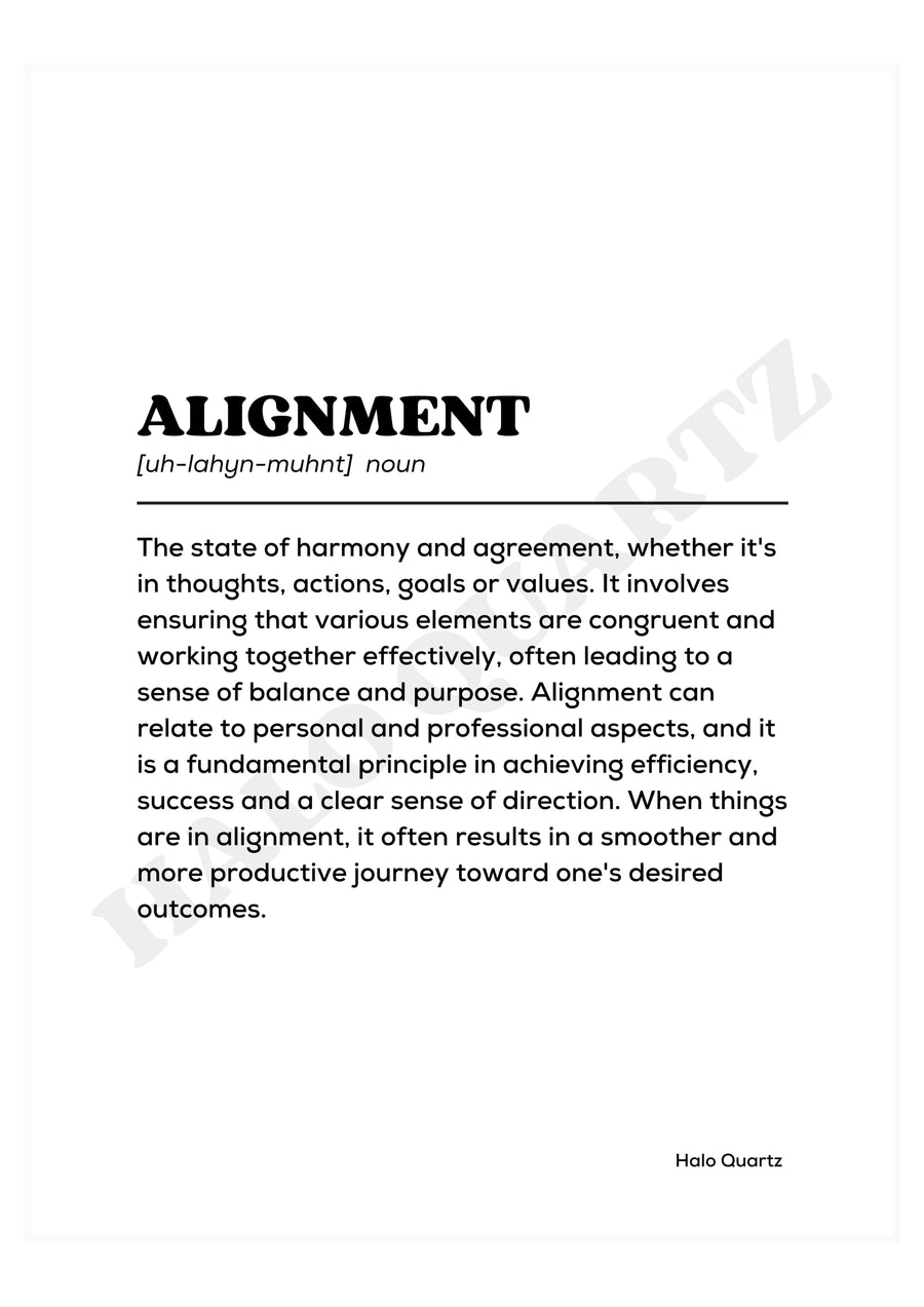 Alignment Halo Quartz 