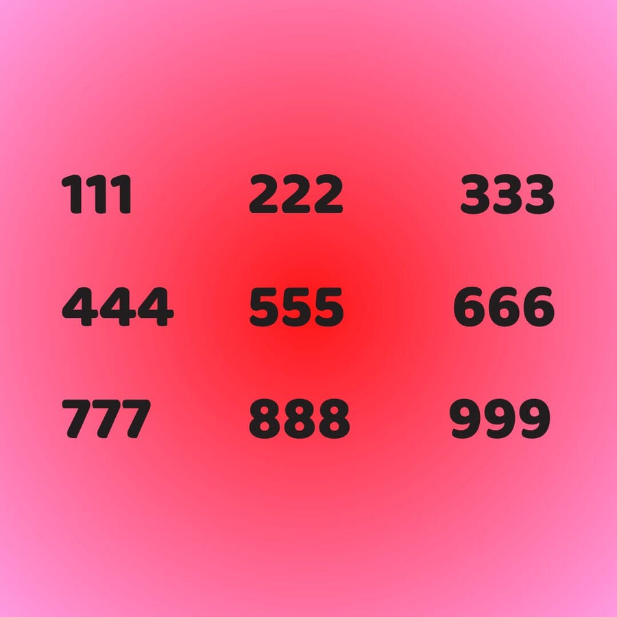 Assorted Angel Numbers Wireless Phone Fast Charger Halo Quartz Multicolour Background #3 111 