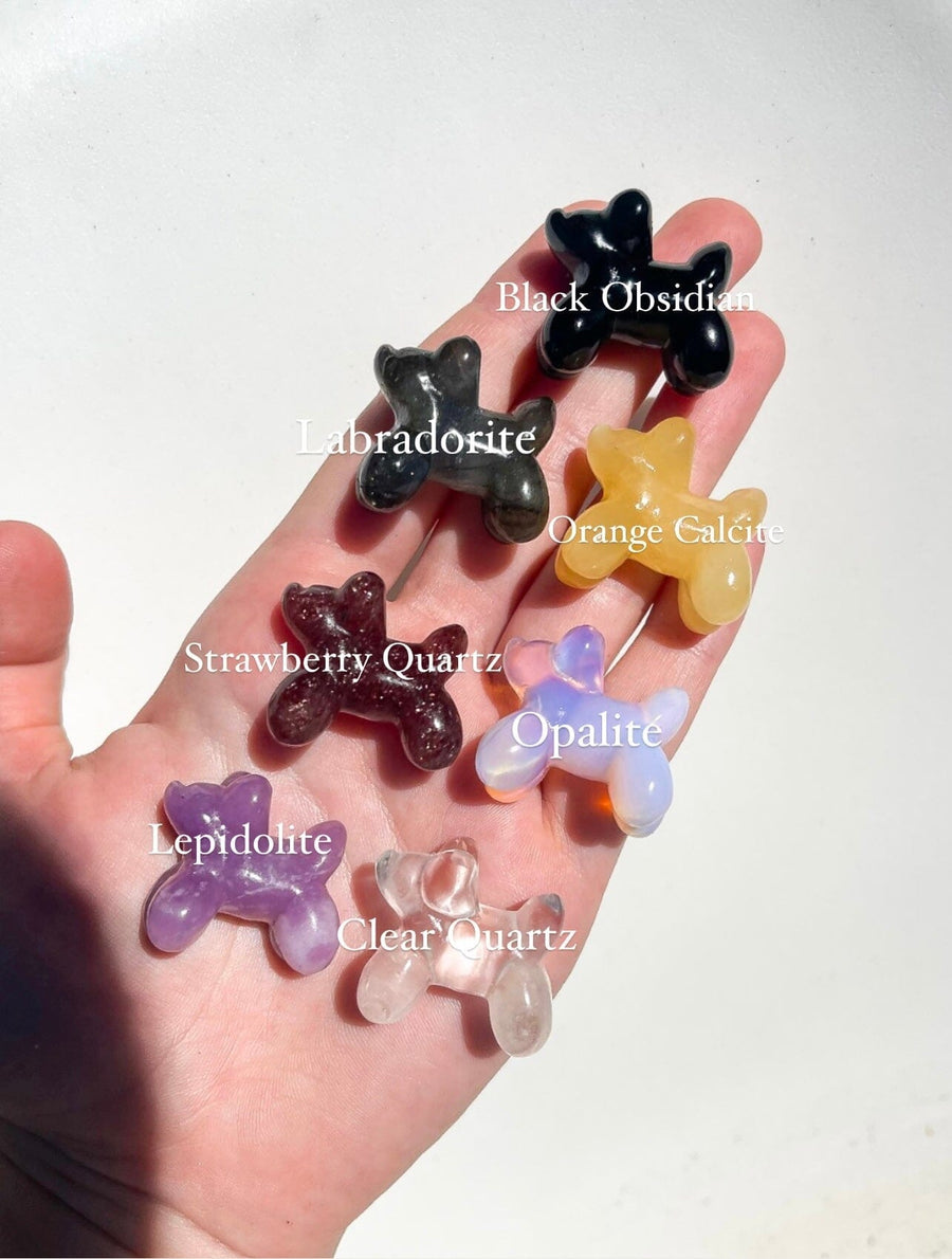 Assorted Balloon Dog Halo Quartz 