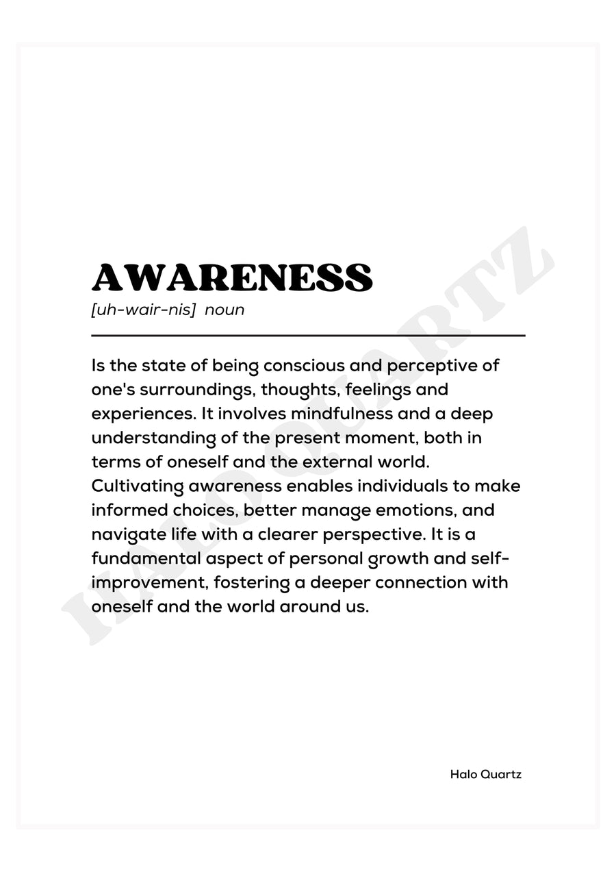 Awareness Halo Quartz 
