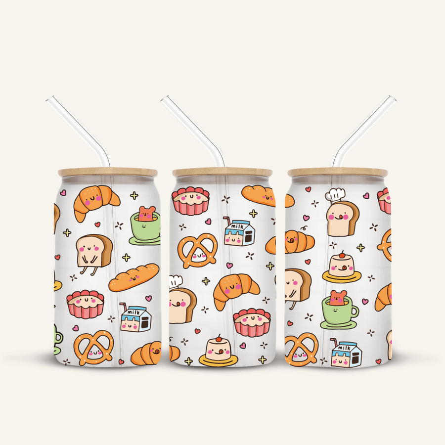 Bakery Glass Cup *FROSTED*