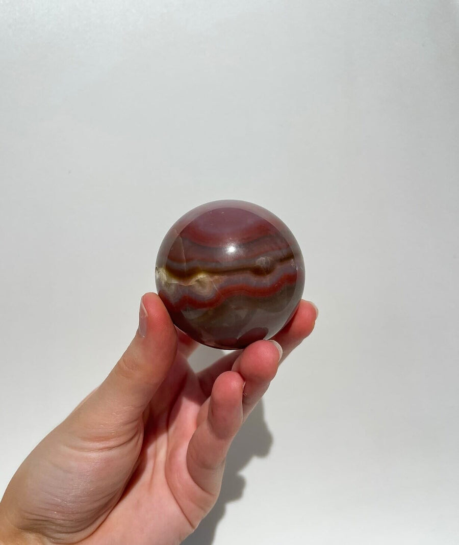 Banded Agate Sphere #1 Halo Quartz 