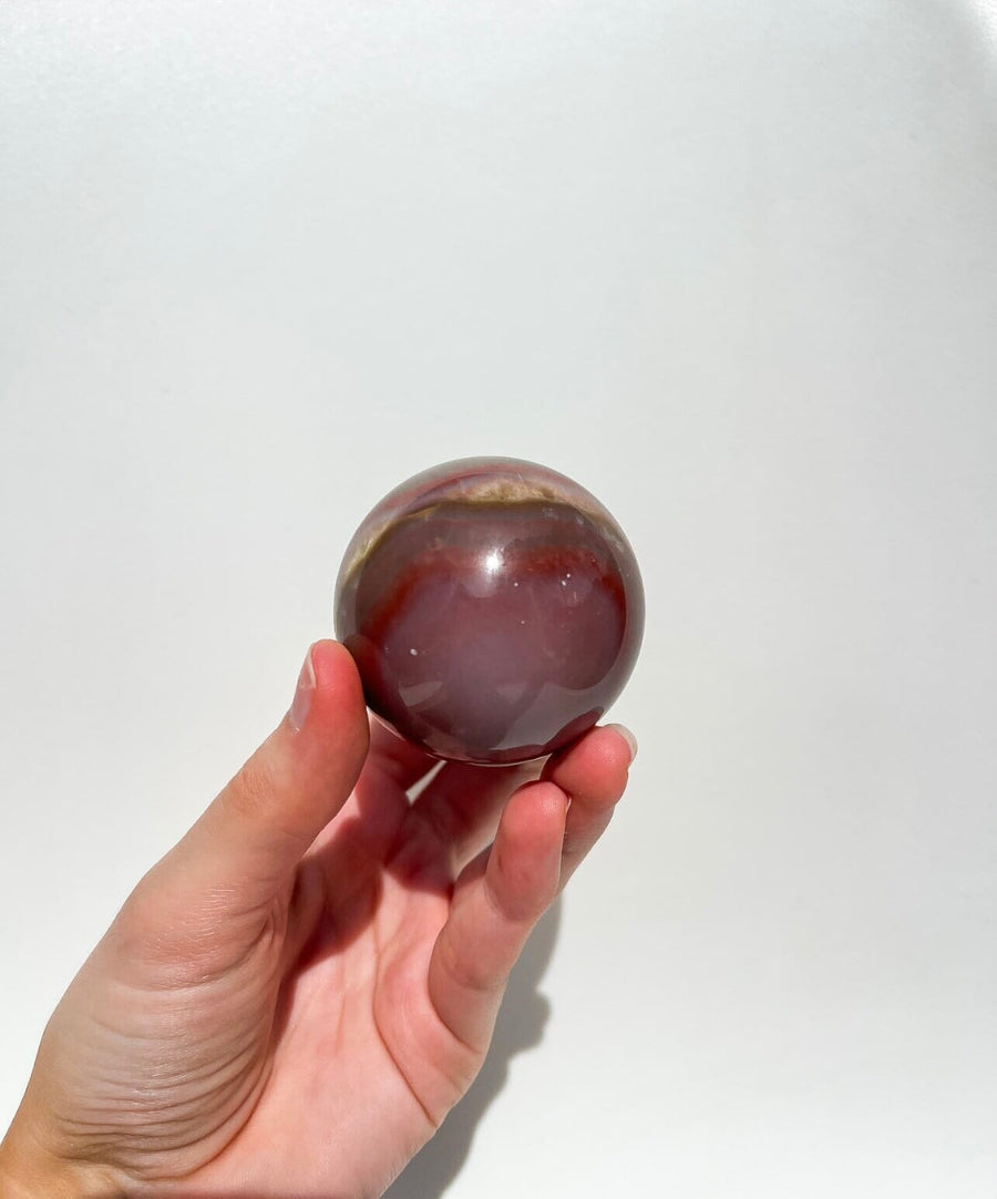 Banded Agate Sphere #1 Halo Quartz 