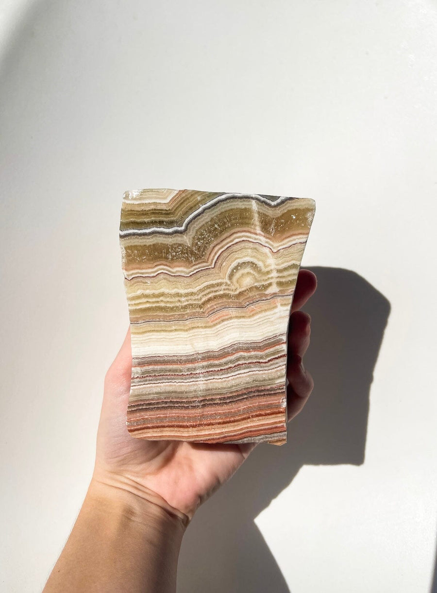 Banded Calcite free-standing - see video