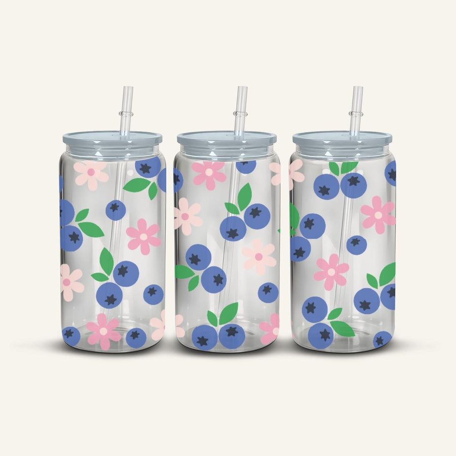 Blueberries Snowglobe Cup