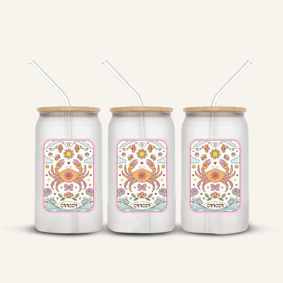 Cancer Glass Cup *FROSTED*