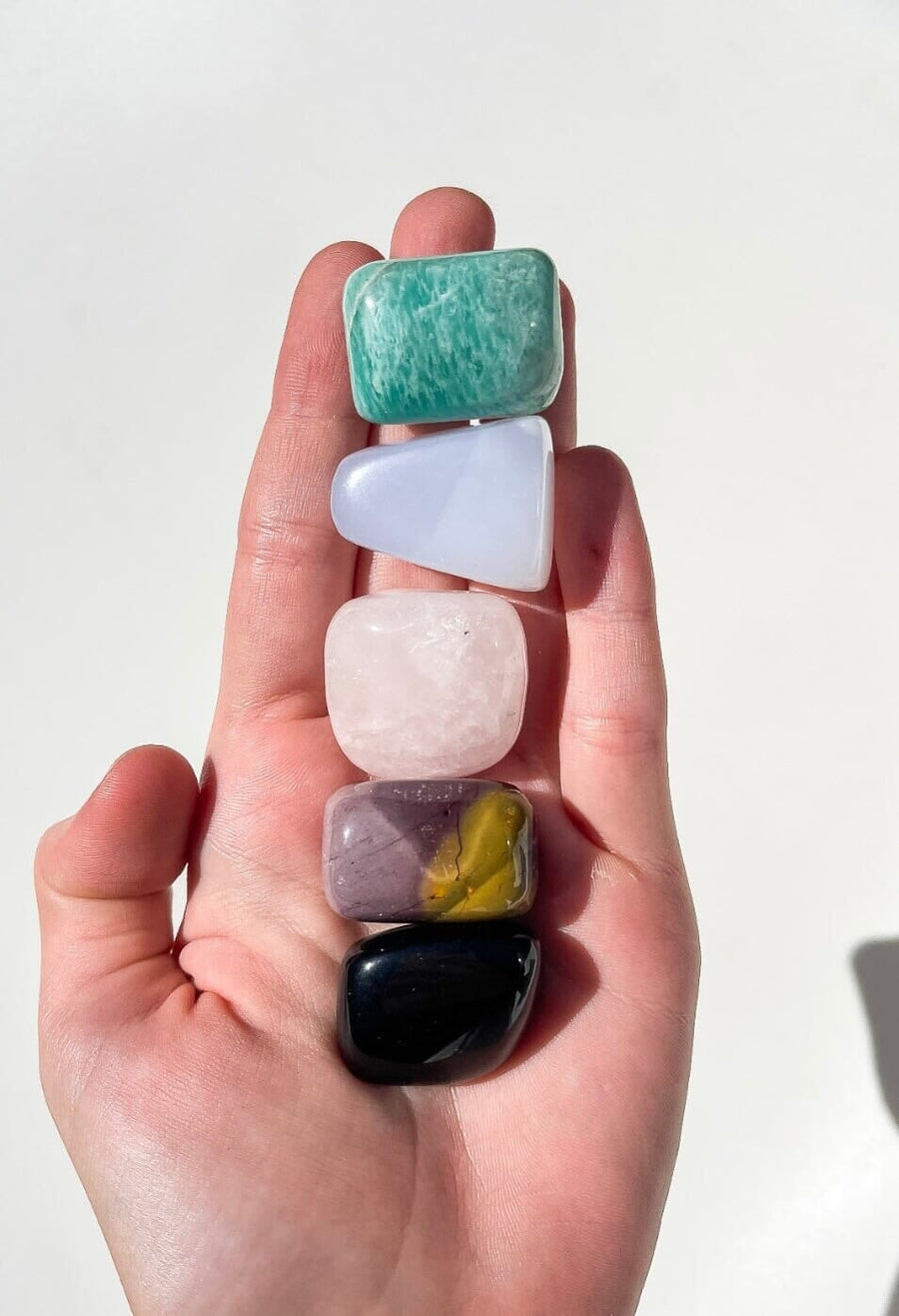 Cancer Tumbled Bundle Halo Quartz 