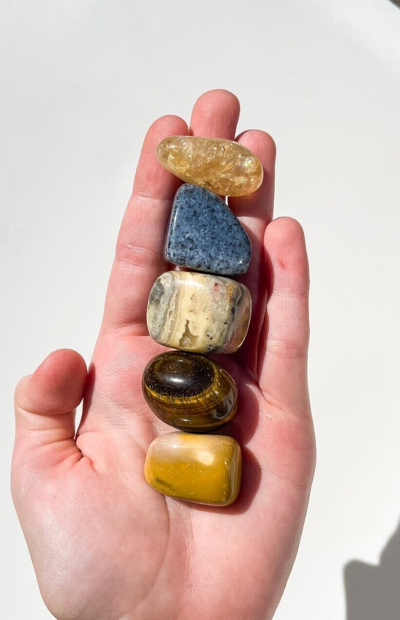 Capricorn Tumbled Bundle Halo Quartz Tumbled Stone Kit 