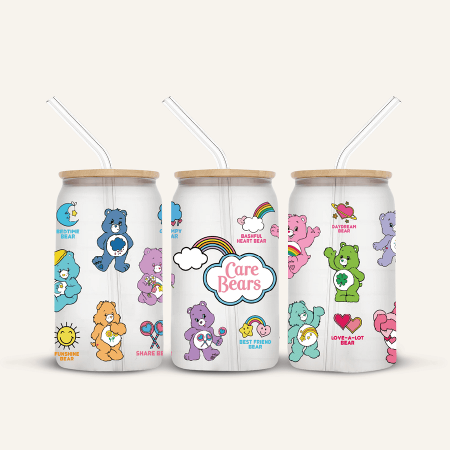 Care Bears Glass Cup *FROSTED*
