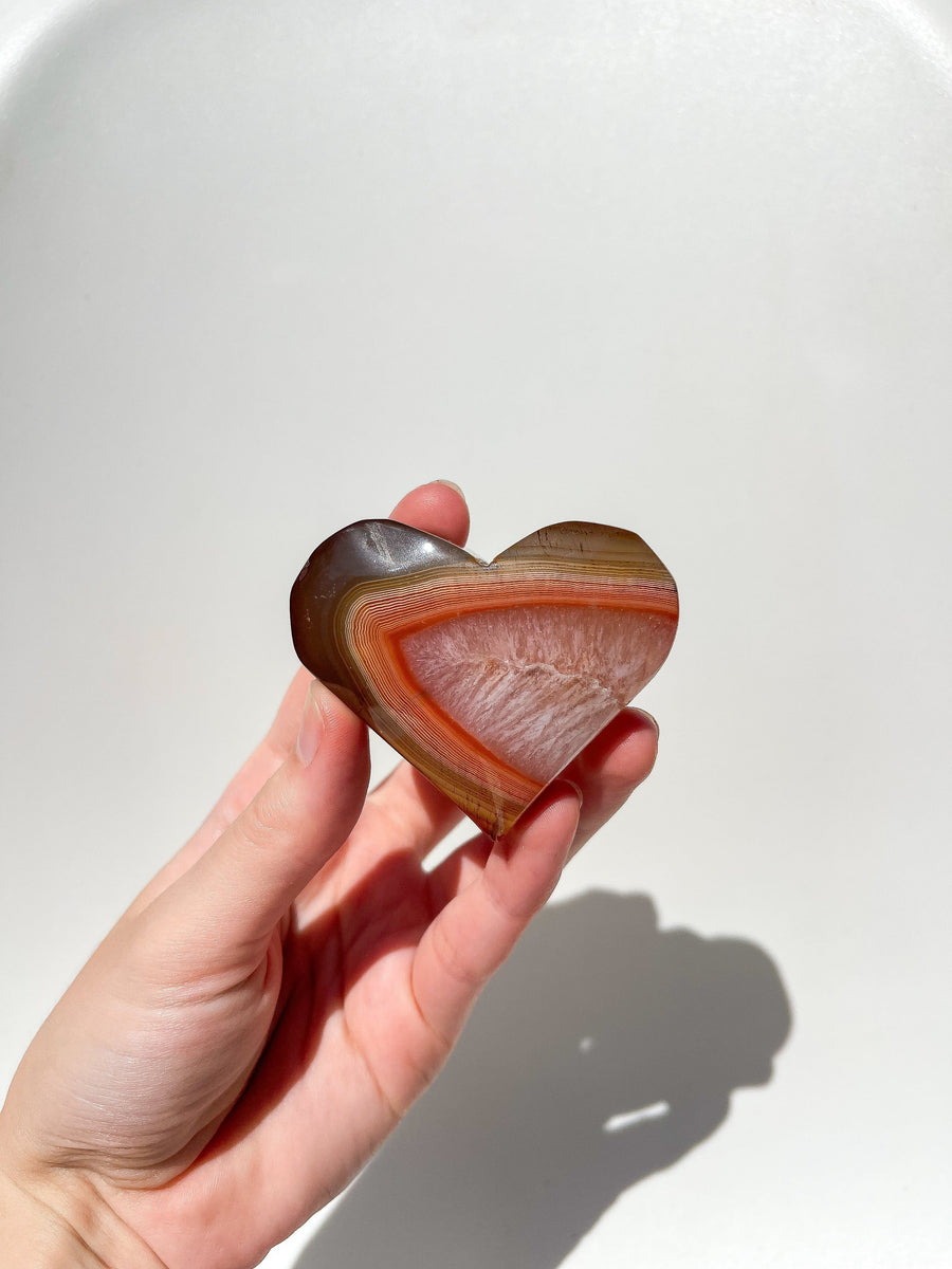 Carnelian Heart #1 Halo Quartz 