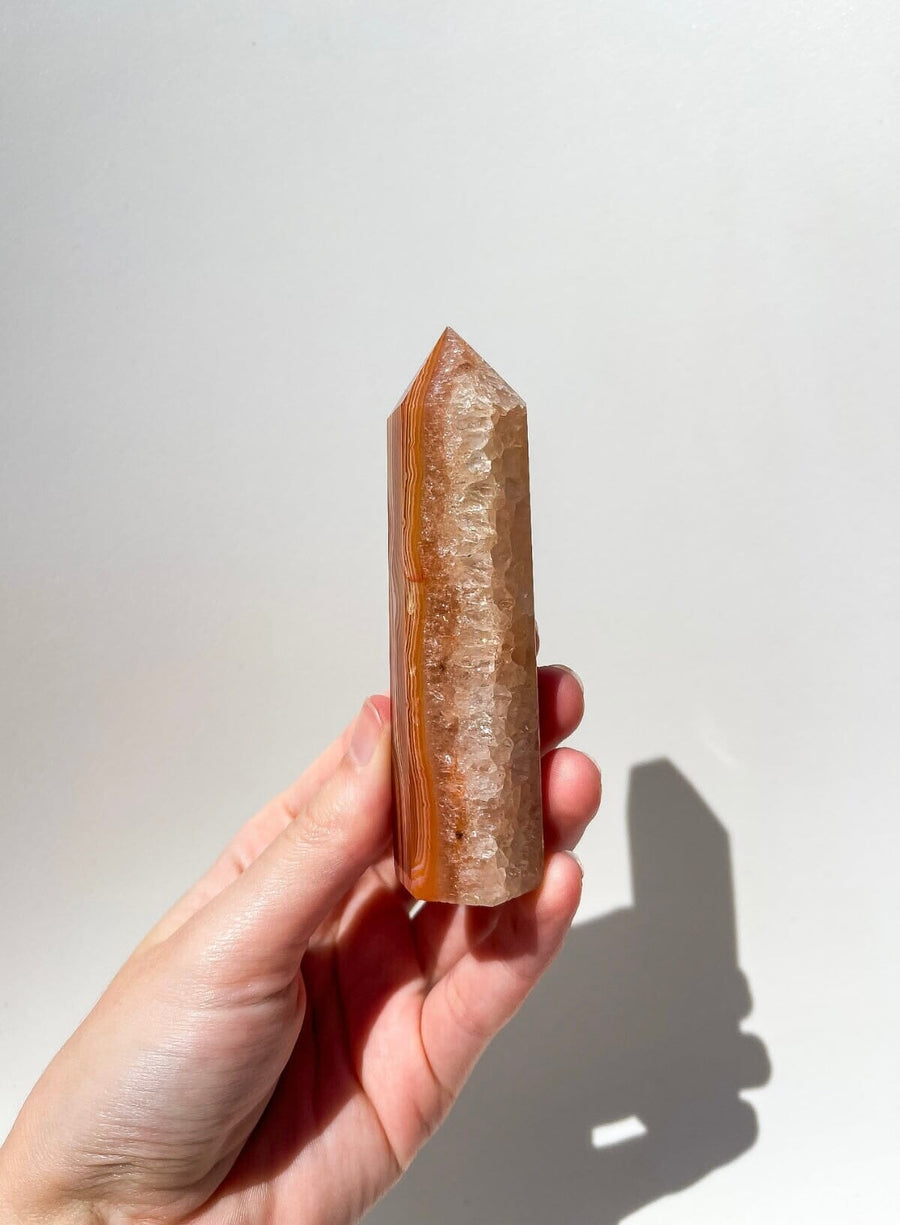 Carnelian Tower Halo Quartz 