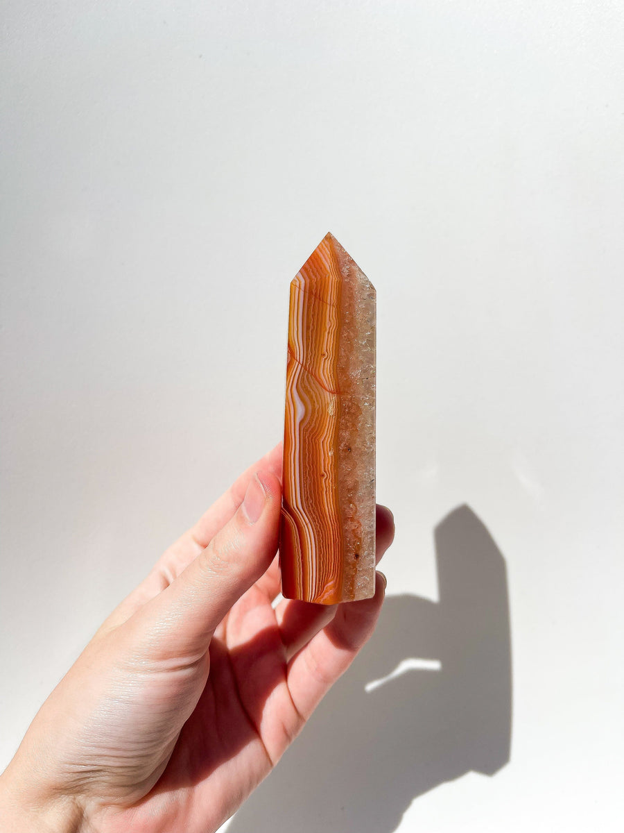Carnelian Tower Halo Quartz 