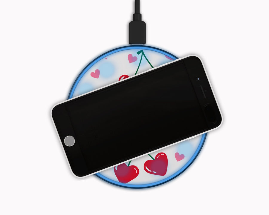 Cherry Hearts Wireless Phone Fast Charger Halo Quartz 