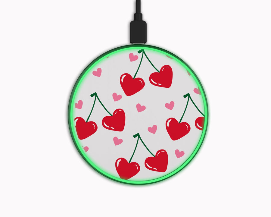 Cherry Hearts Wireless Phone Fast Charger Halo Quartz 