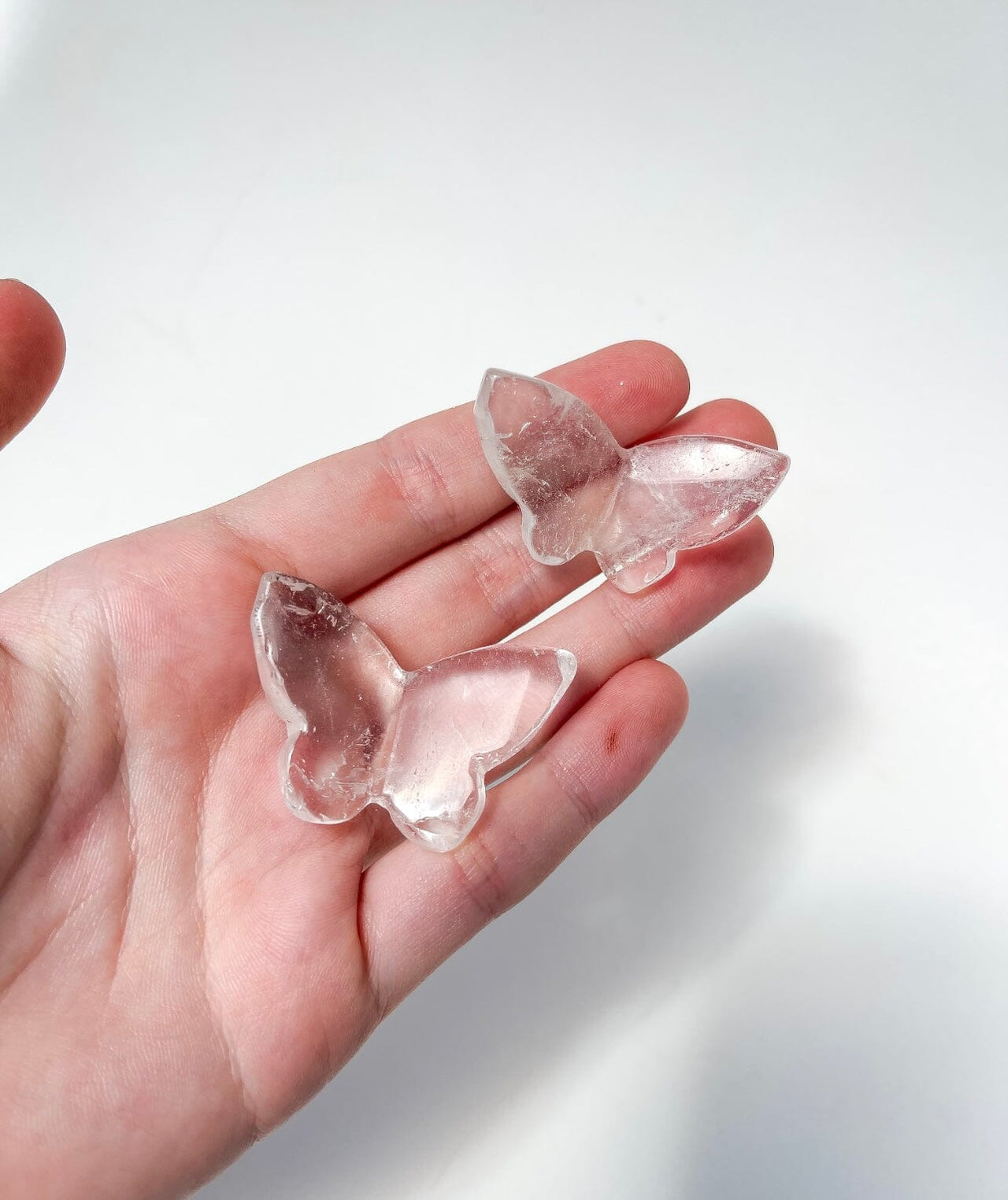 Clear Quartz 3D Butterfly