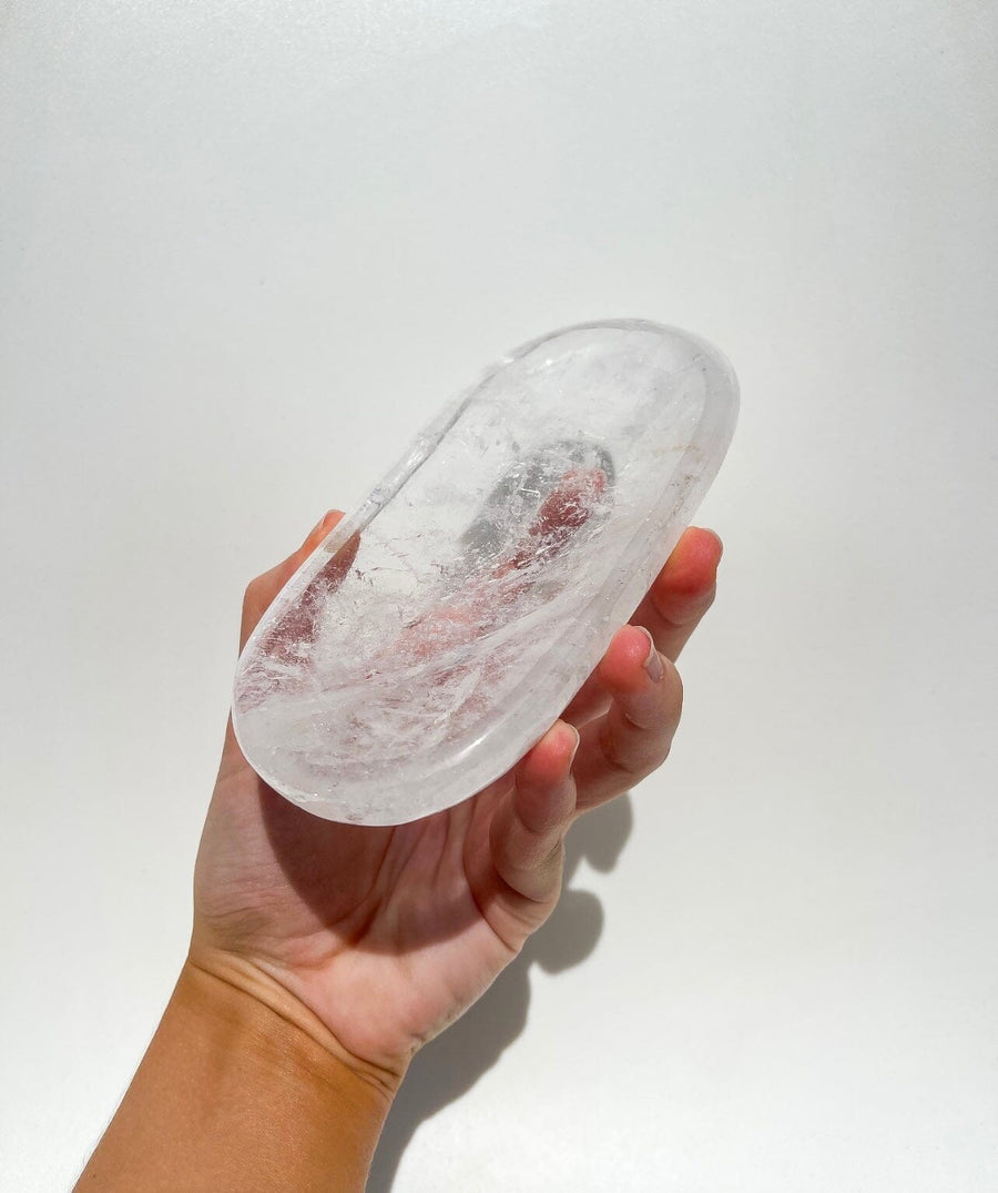 Clear Quartz Bowl/Plate #2 Halo Quartz 