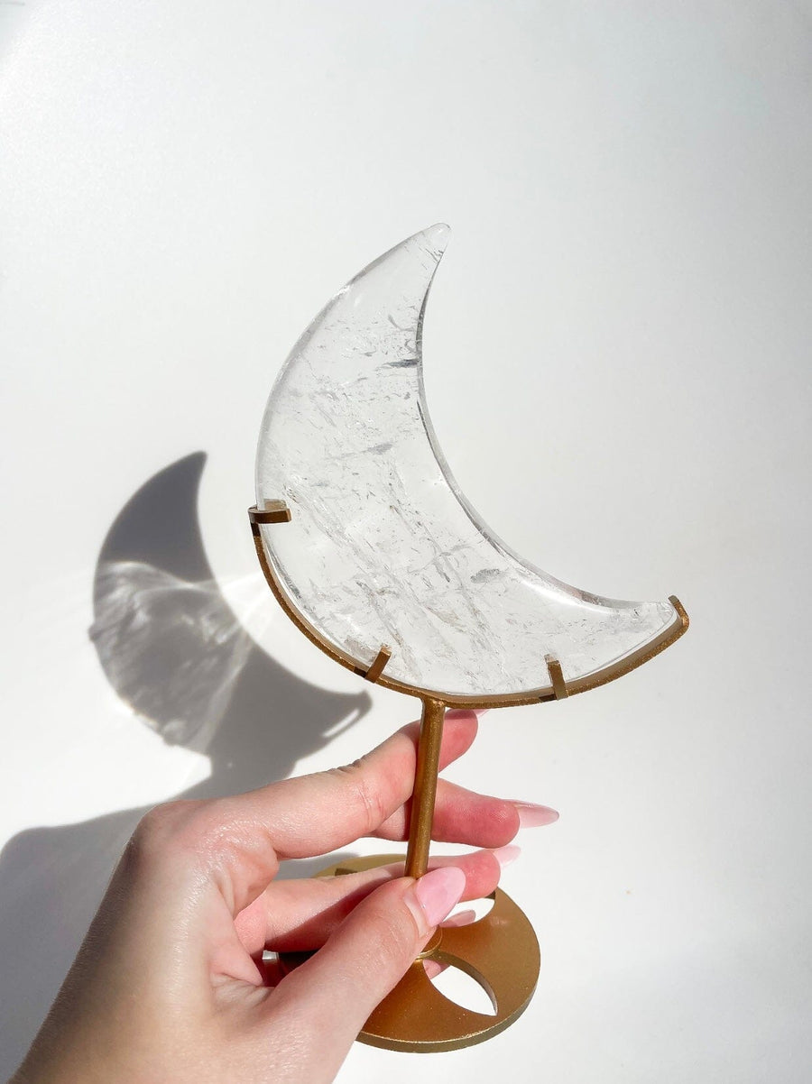 Clear Quartz Moon #1 (see video)
