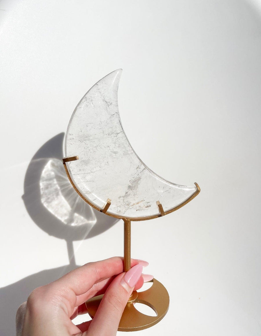 Clear Quartz Moon #3 (see video)