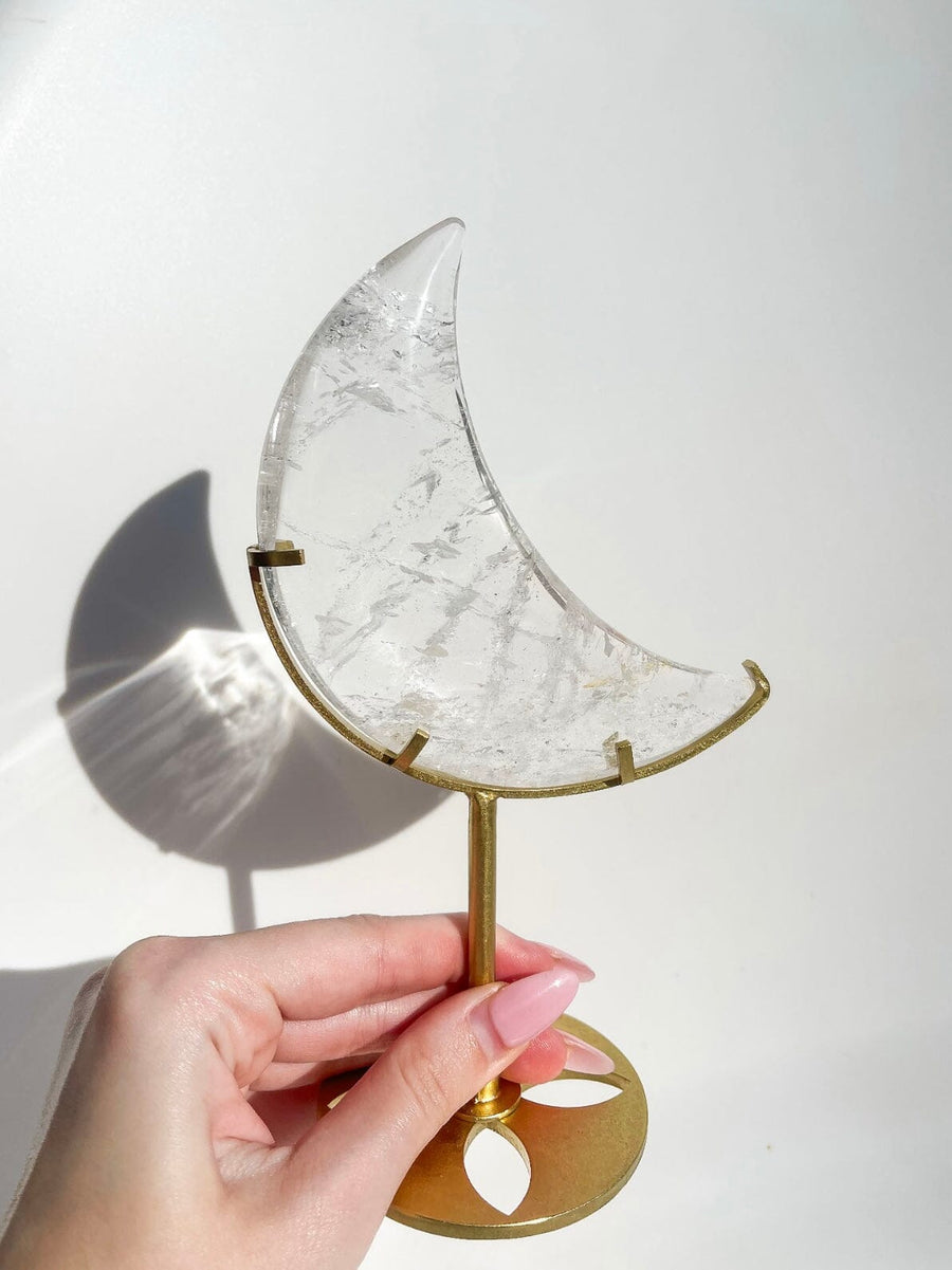 Clear Quartz Moon #4 (see video)