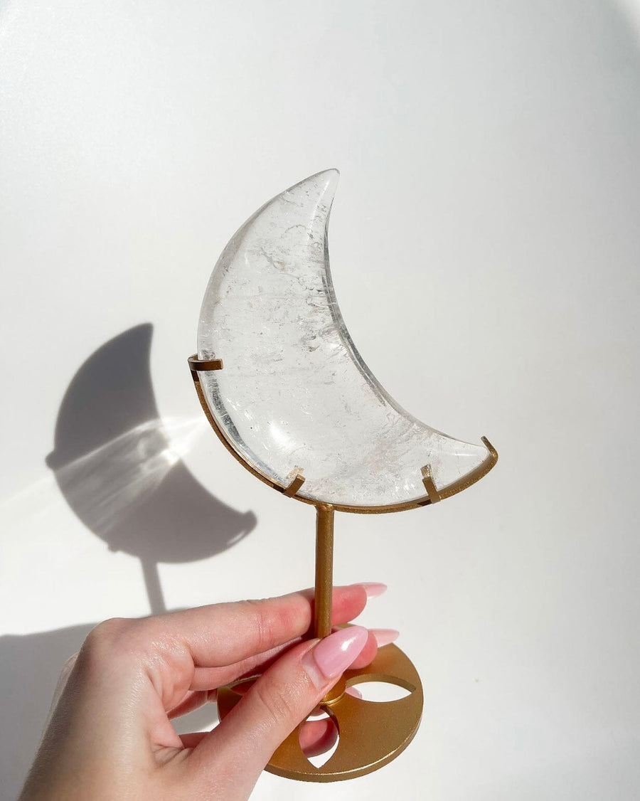 Clear Quartz Moon #7 (see video)