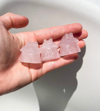 Gnome House - Mini Halo Quartz Rose Quartz 