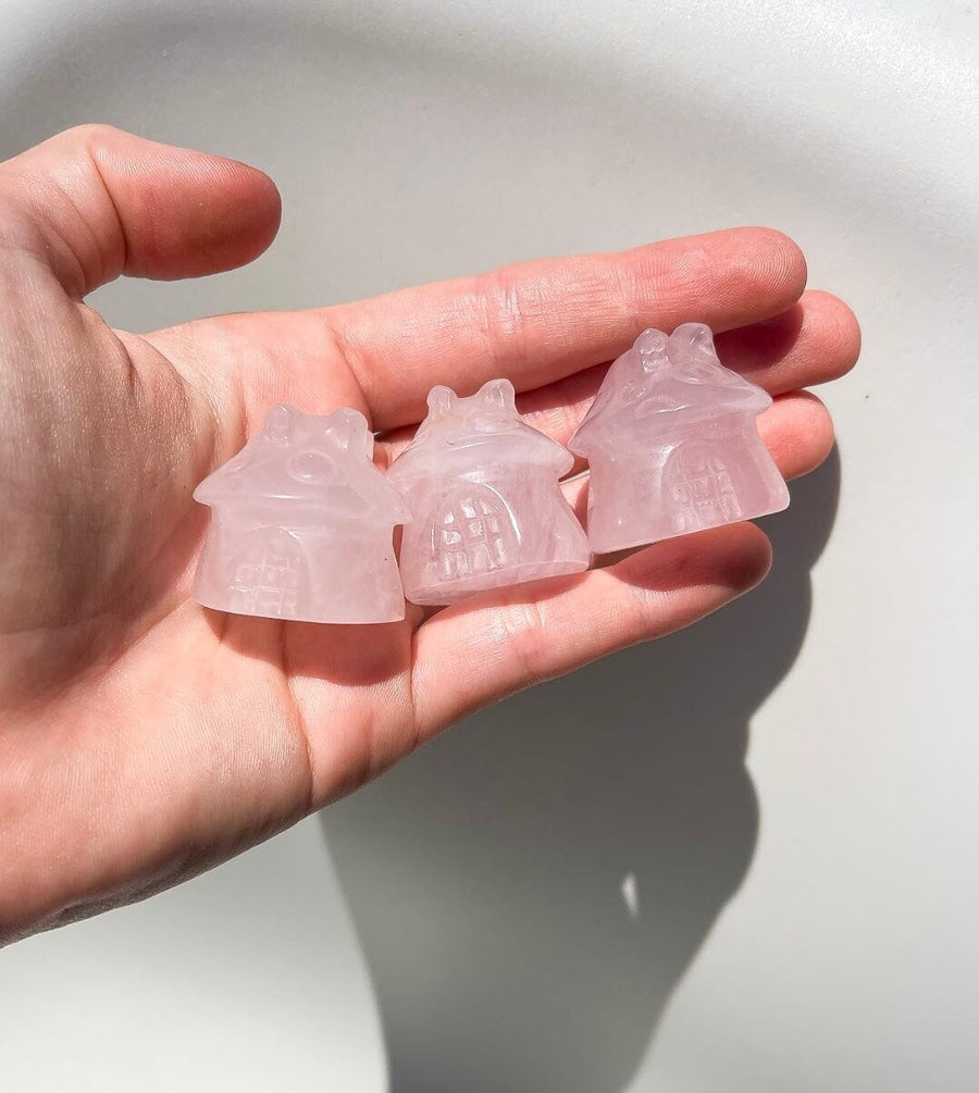 Gnome House - Mini Halo Quartz Rose Quartz 