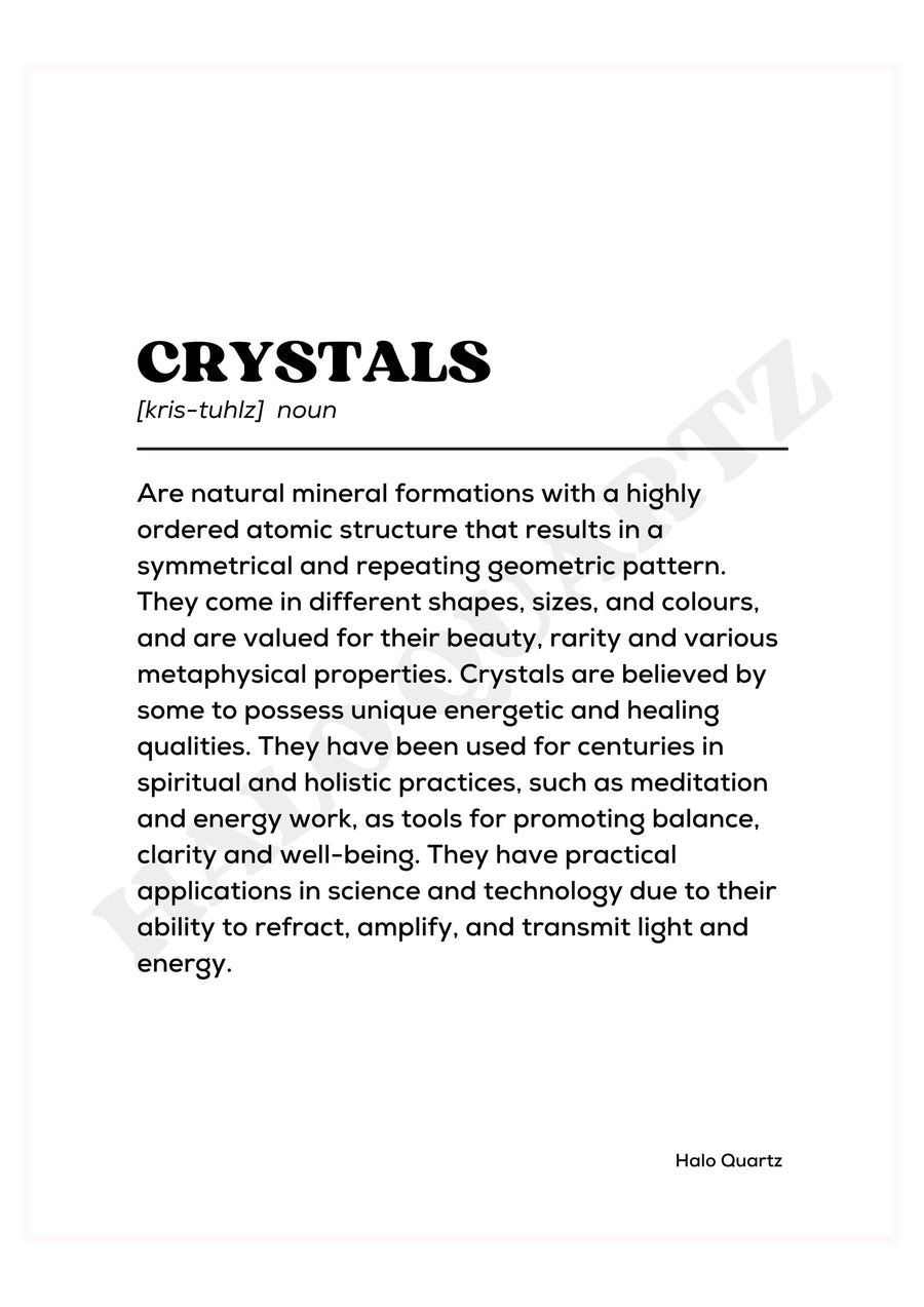 Crystals Halo Quartz 