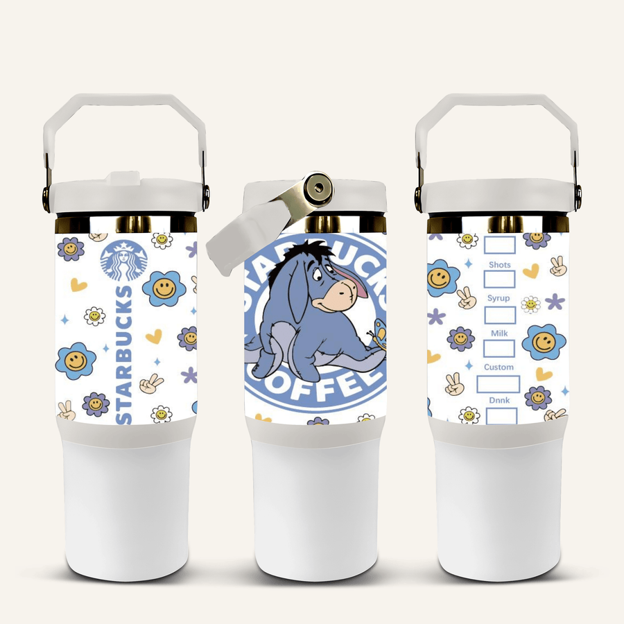 Eeyore Tumbler with Flip Straw