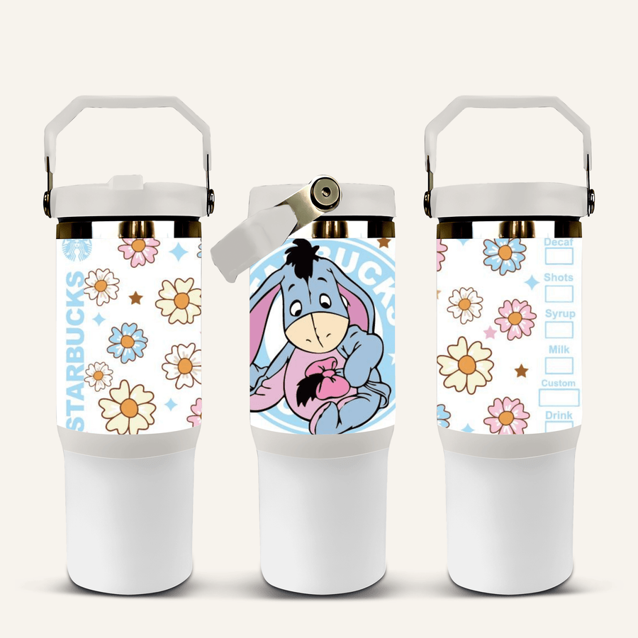 Eeyore Tumbler with Flip Straw