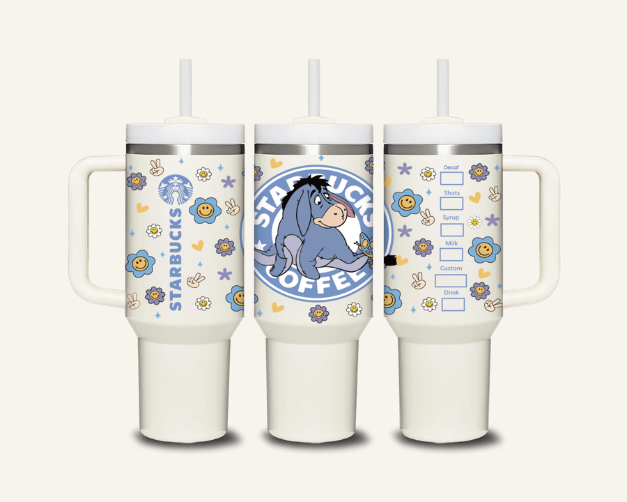Eeyore Tumbler with Side Handle