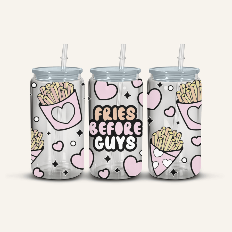 Fries Before Guys Snowglobe Cup