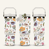 Garden Vibes Tumbler with Flip Straw