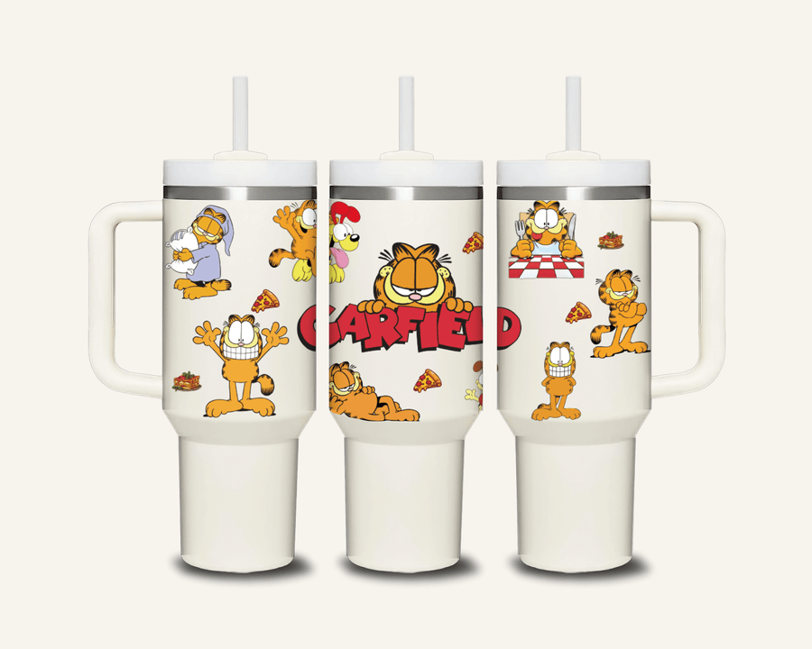 Garfield Tumbler with Side Handle