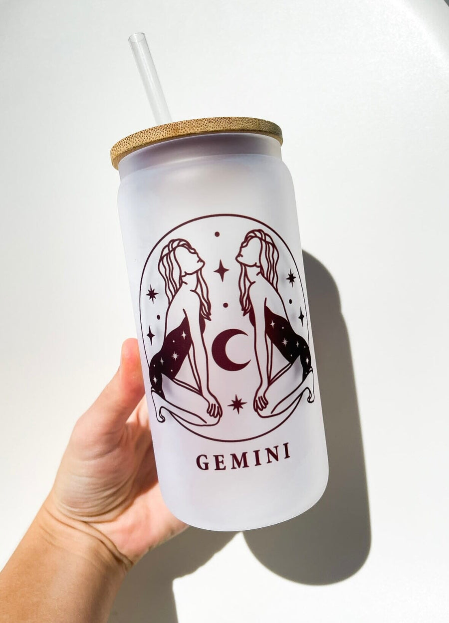 Gemini Tumbler Halo Quartz Glass Tumbler 
