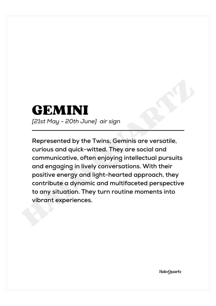 Gemini Halo Quartz 