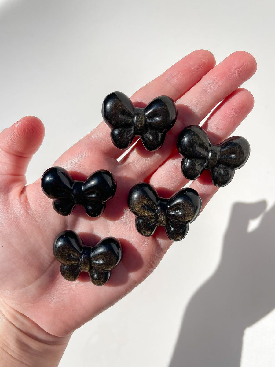 Gold-Sheen Obsidian Bow