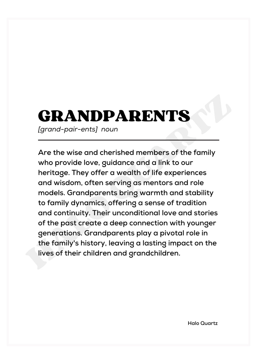 Grandparents Halo Quartz 