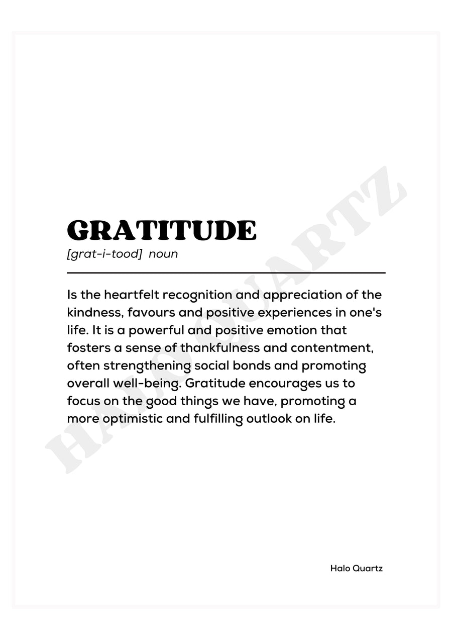 Gratitude Halo Quartz 