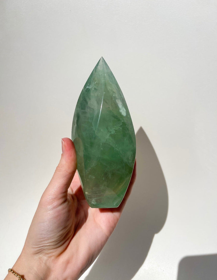 Green Fluorite Flame #1 (see video)