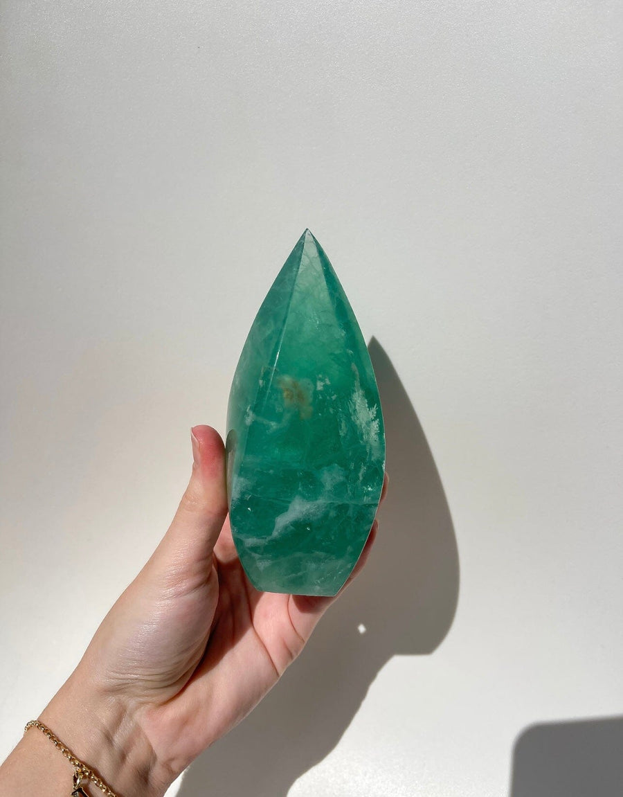 Green Fluorite Flame #5 (see video)