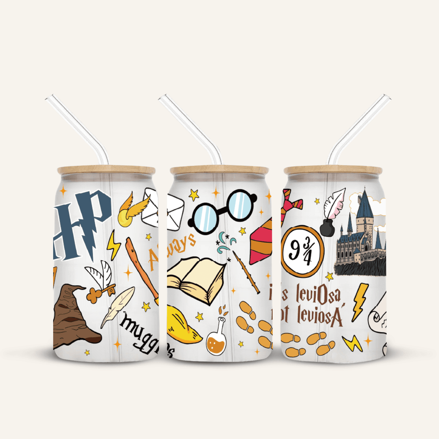 Harry Potter Glass Cup *FROSTED*