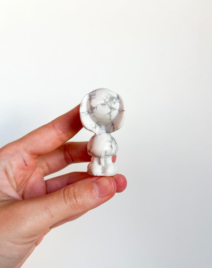 Howlite Snoopy Halo Quartz 
