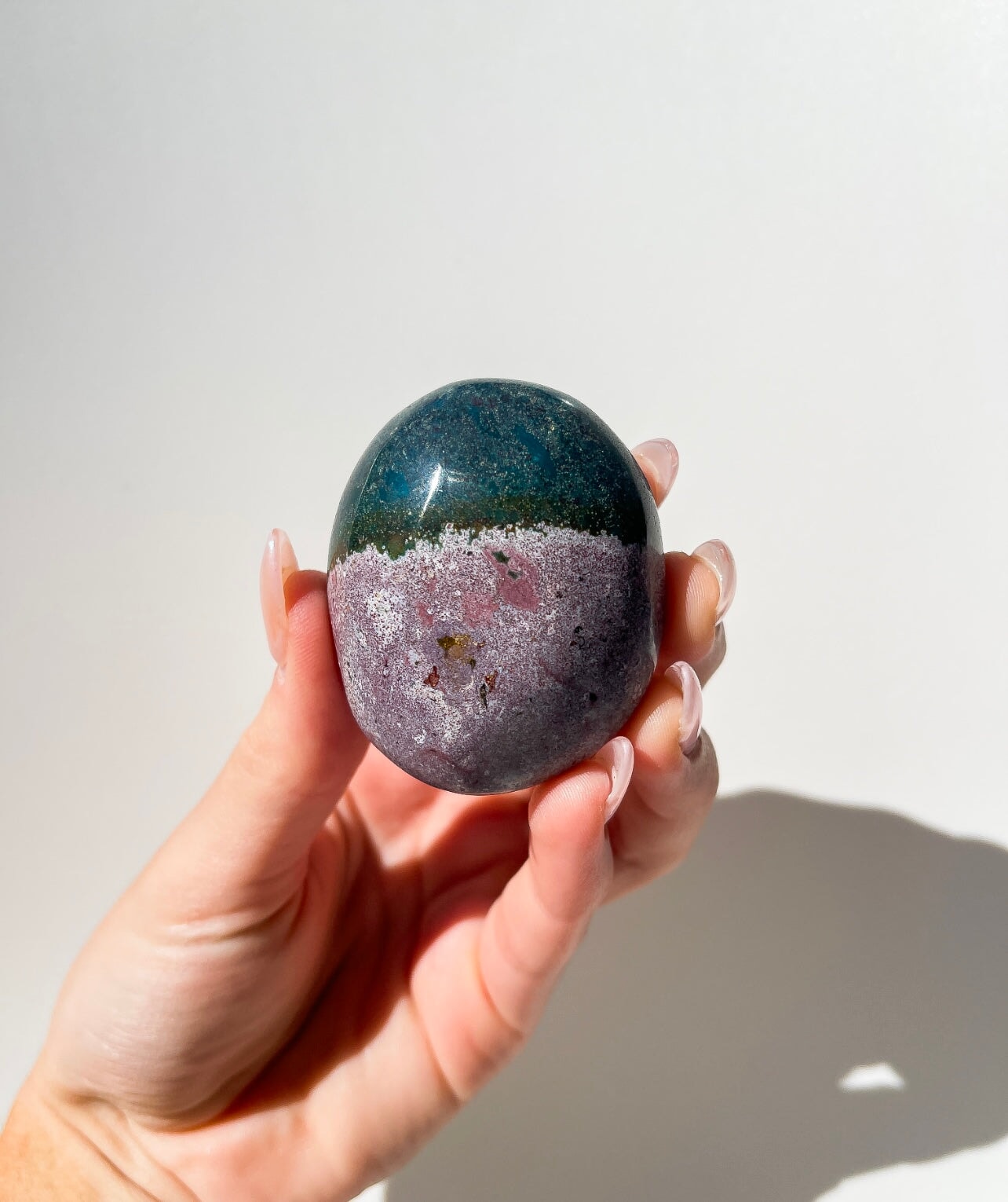 Ocean Jasper Palm #10 Halo Quartz 