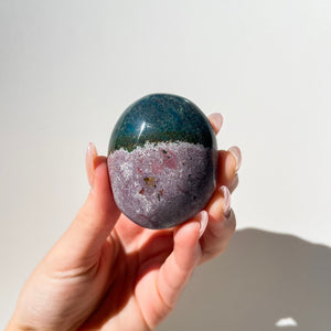 Ocean Jasper Palm #10 Halo Quartz 