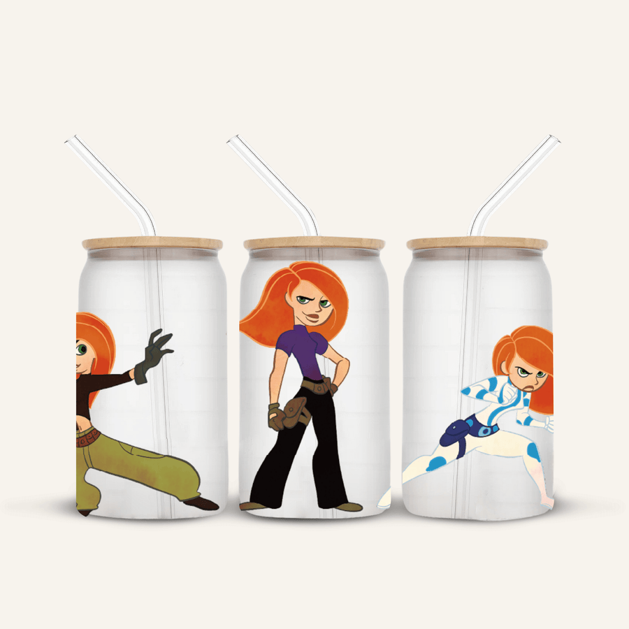 Kim Possible #2 Glass Cup *FROSTED*