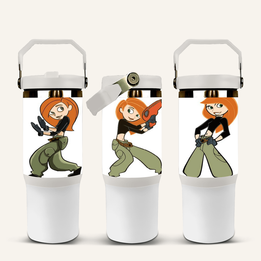 Kim Possible Tumbler with Flip Straw